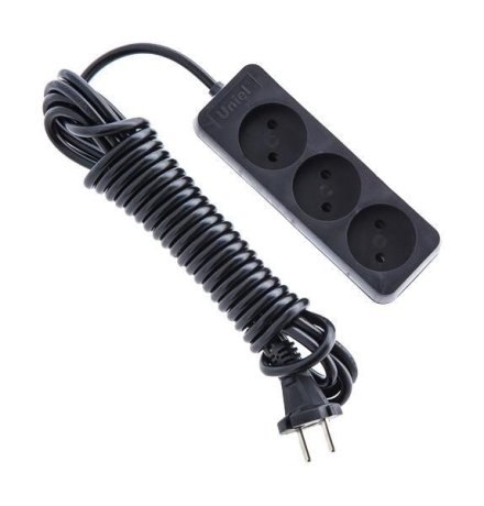 Удлинитель (UL-00003604) Uniel 3гн х 3м б/з Standard S-CD3-3 Black