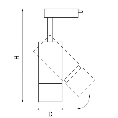 Однофазный LED светильник 12W 3000К для трека Volta Lightstar 229136