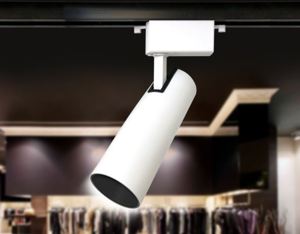 Однофазный LED светильник 10W 4200К для трека Ambrella light Track System GL5851 WH/BK