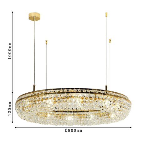 Подвесная люстра с лампочками Favourite Monilibus 4015-12P+Lamps E14 Свеча