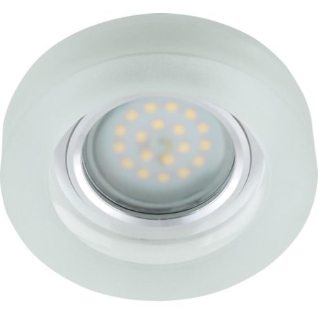 Встраиваемый светильник с LED подсветкой Fametto Luciole DLS-L110 GU5.3 CHROME-MATT CLEAR (UL-00000361)