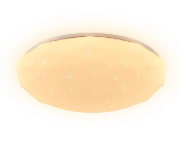 Потолочная светодиодная люстра с пультом ДУ и подсветкой RGB Ambrella light Orbital FF418