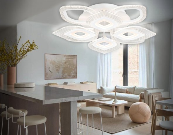 Потолочная диммируемая люстра с пультом ДУ Ambrella light Original FA4294