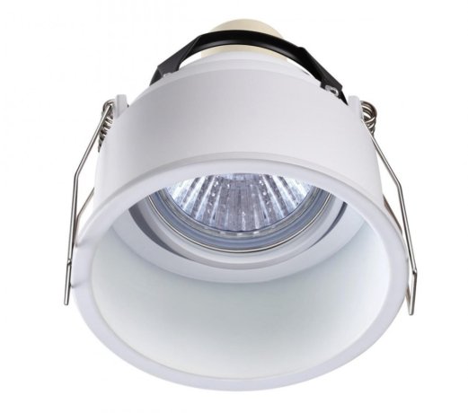 Встраиваемый светильник с лампочкой Novotech Cloud 370563+Lamps Gu10