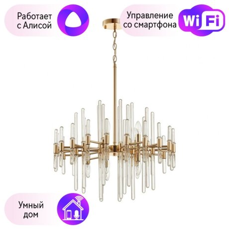 Подвесная люстра Stika Odeon Light с поддержкой Алиса 4988/10-A