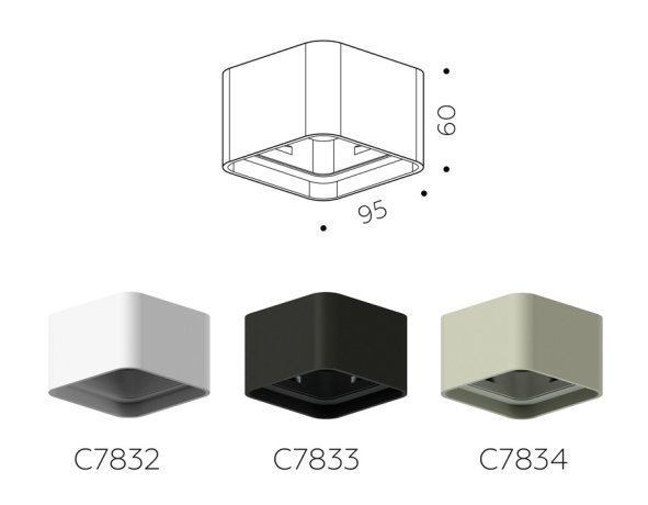 Корпус светильника накладной для насадок 70*70mm Ambrella light Diy Spot C7832