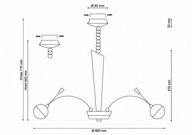 Подвесная люстра Lucia Tucci Natura 155.6