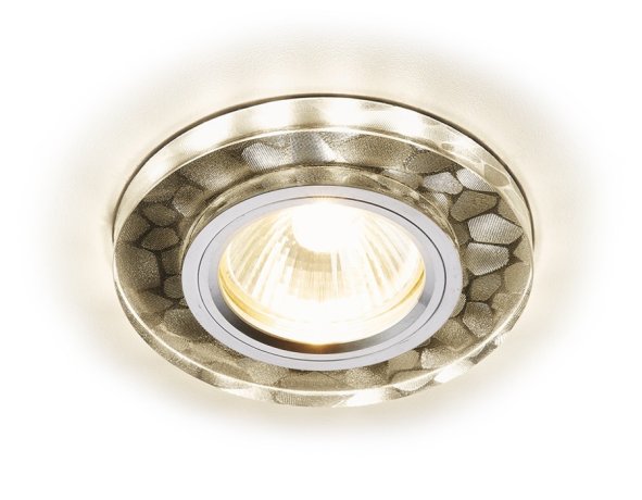 Встраиваемый светильник с LED подсветкой Ambrella light Compo spot S222 W/CH/WA