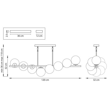 Подвесной светильник Lightstar с поддержкой Алисы, Croco 815183