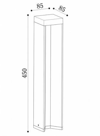 Ландшафтный светодиодный светильник Maytoni Essen O596FL-L9B4K