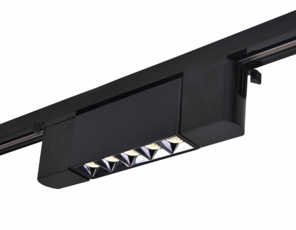 Однофазный LED светильник для трека Ambrella light Track System GL6688 BK