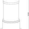 Ландшафтный светильник Arte Lamp Coppia A5217FN-1BK