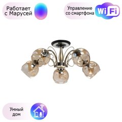 Потолочная люстра De Markt Альфа с поддержкой Маруся 324016505-М
