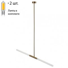 Люстра на штанге с лампочками Odeon Light Soho 4306/2+Lamps G9