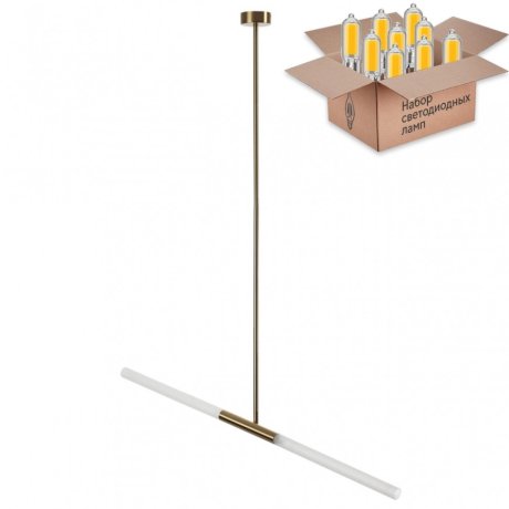 Люстра на штанге с лампочками Odeon Light Soho 4306/2+Lamps G9