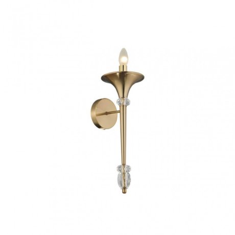 Бра Crystal Lux с лампочкой Miracle AP1 Bronze+Lamps E14 Свеча