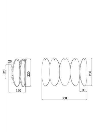 Бра Demure Freya FR5189WL-02BS