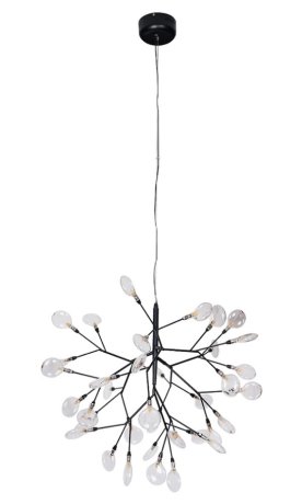 Подвесная люстра Crystal Lux Evita SP36 BLACK/TRANSPARENT (1690/236)