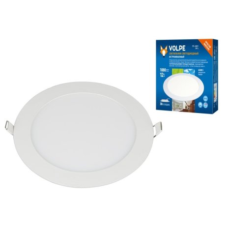 Встраиваемый светодиодный светильник (UL-00004663) Volpe ULM-Q236 12W/6500K WHITE