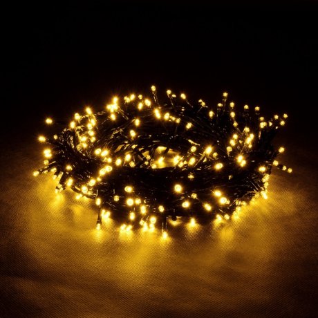 20м. Электрогирлянда ''Нить'' с контроллером (теплый) 200LED IP20 Vegas 55068