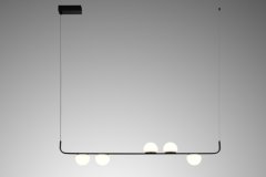 Подвесной светильник с пультом ДУ Arte Lamp Poplar A2174SP-5BK