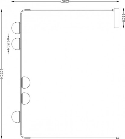 Подвесной светильник с пультом ДУ Arte Lamp Poplar A2174SP-5BK