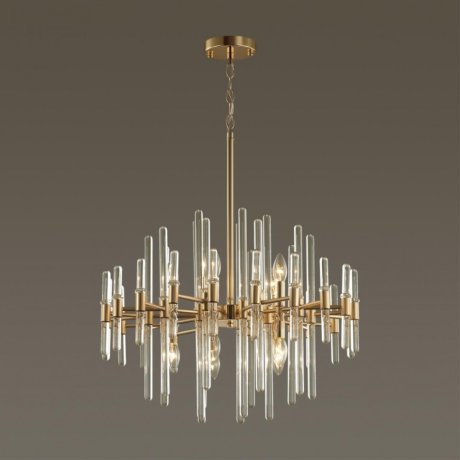 Подвесная люстра с лампочками Odeon Light Stika 4988/10+Lamps E14 Свеча