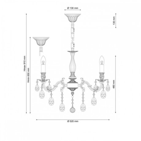 Подвесная люстра Lucia Tucci Firenze 141.5 Coffe Gold