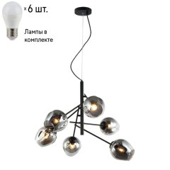 Подвесная люстра с лампочками Favourite Traube 2359-6P+Lamps E27 P45