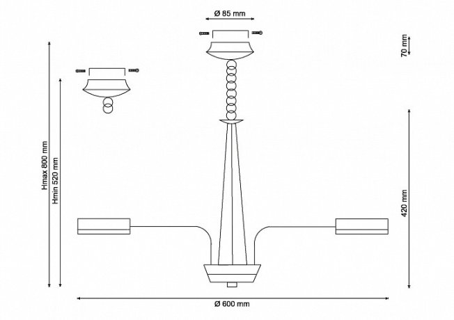 Подвесная люстра Lucia Tucci Natura 157.6