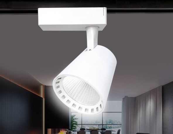 Однофазный LED светильник 24W 4200К для трека Ambrella light Track System GL5975 WH