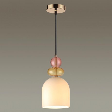 Подвесной светильник с лампочкой Lumion Gillian 4589/1B+Lamps E27 P45