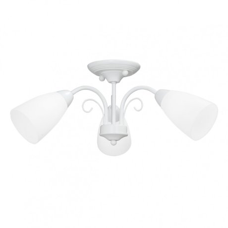 Потолочная люстра белого цвета с 3 плафонами Vitaluce V3499-0/3PL