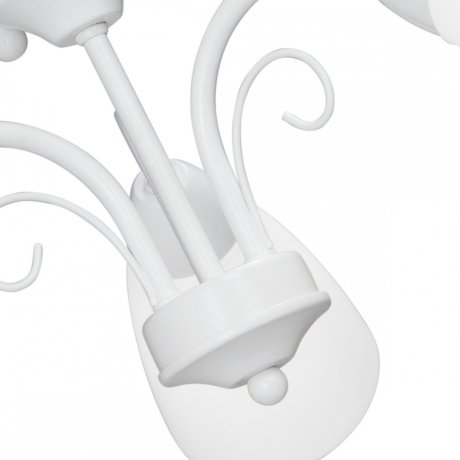 Потолочная люстра белого цвета с 3 плафонами Vitaluce V3499-0/3PL