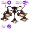 Люстра потолочная Arte Lamp 7 с поддержкой Алиса A4577PL-5CK-A