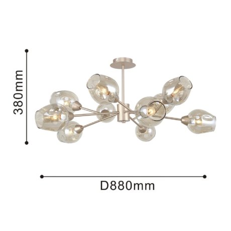 Люстра на штанге F-Promo Tilda с лампочками 2658-10U+Lamps E14 P45