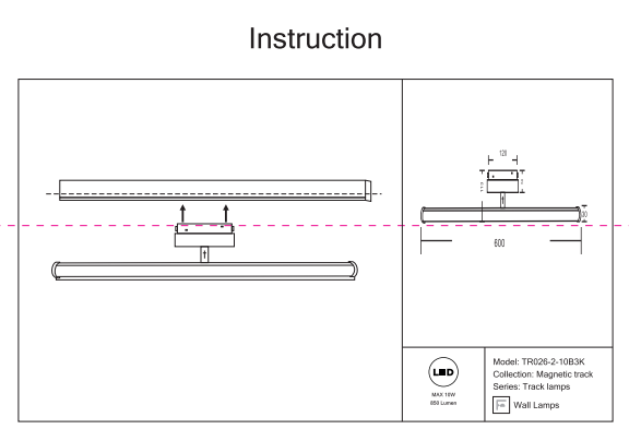 Трековый светильник 10W 3000К для магнитного шинопровода Maytoni Track lamps TR026-2-10B3K