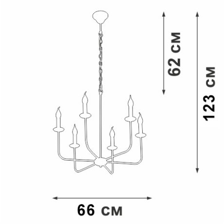 Подвесная люстра Vitaluce V3986-1/6