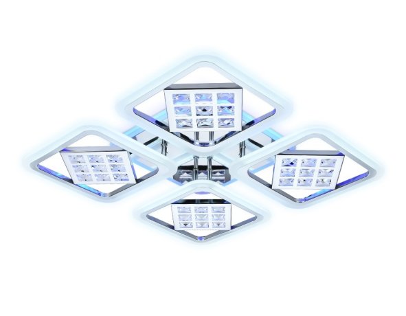 Потолочная светодиодная люстра с пультом д/у Ambrella light Ice FA288