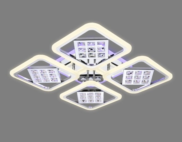 Потолочная светодиодная люстра с пультом д/у Ambrella light Ice FA288