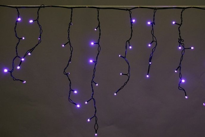 5х0,6м. Гирлянда бахрома влагозащищенная 180LED (синий) A-056AR BL Sneha 1397722