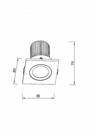Встраиваемый светодиодный светильник Lucia Tucci Logic 727.1-7W-WT
