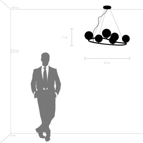 Подвесная люстра Lightstar с поддержкой Маруся Croco 815360