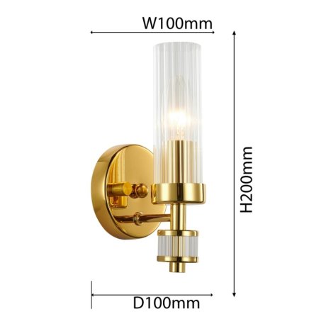 Бра с лампочкой Favourite Aesthetic 2673-1W+Lamps E14 Свеча